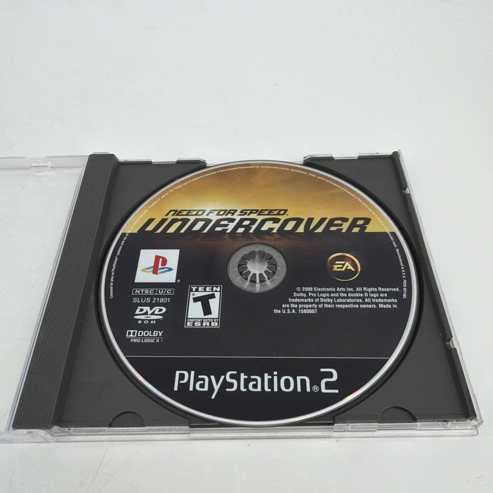 Need for Speed: Undercover (Sony PlayStation 2, 2008) PS2 Disc Only Tested